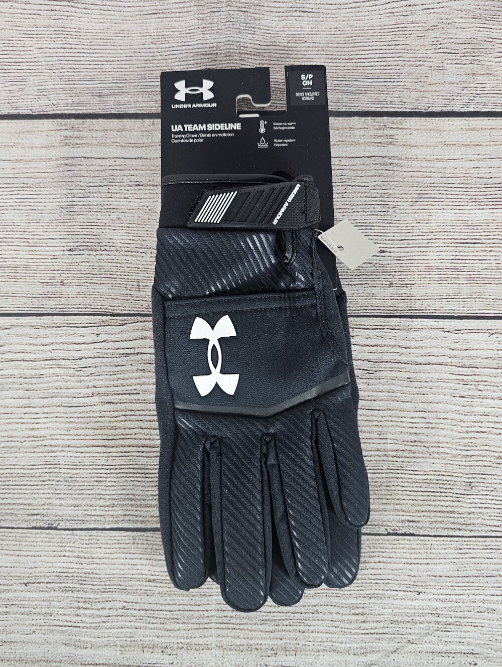 Under Armour UA Team Sideline Gloves Black Size Small Brand New